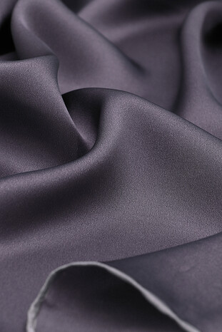 Amethyst Solid Color Sura Silk Square Scarf - Thumbnail