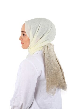 Beige Marshmallow Scarf - Thumbnail