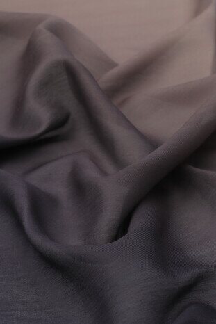 Beige Navy Blue Gradient Soft Square Scarf - Thumbnail