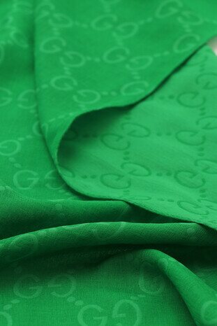 Benetton G Pattern Embossed Scarf - Thumbnail