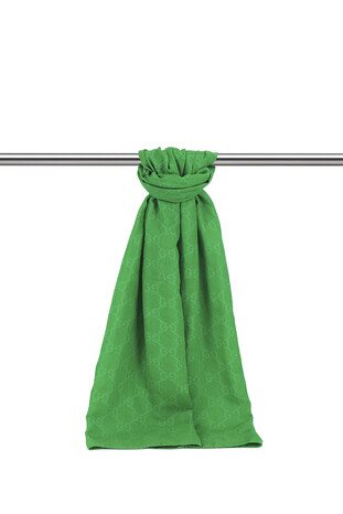 Benetton G Pattern Embossed Scarf - Thumbnail