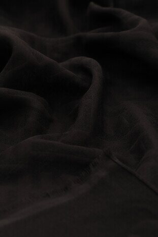 Black Embossed Scarf - Thumbnail