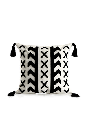 Black Punch Throw Pillow - Thumbnail