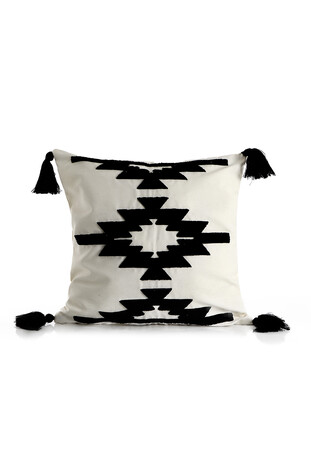 Black Punch Throw Pillow - Thumbnail