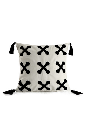 Black Punch Throw Pillow - Thumbnail