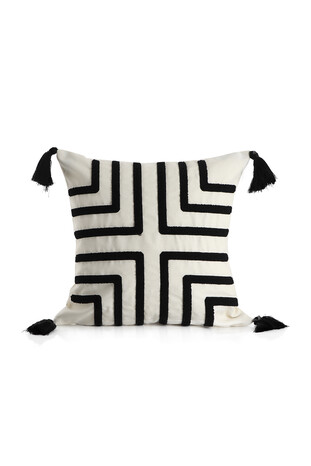 Black Punch Throw Pillow - Thumbnail