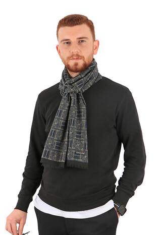 Blue Men's Scarf - Thumbnail