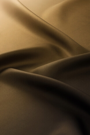 Brown Beige Gradient Twill Silk Square Scarf - Thumbnail