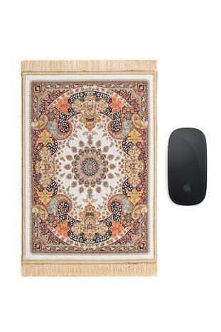 Brown Decorative Small Carpet Mousepad 