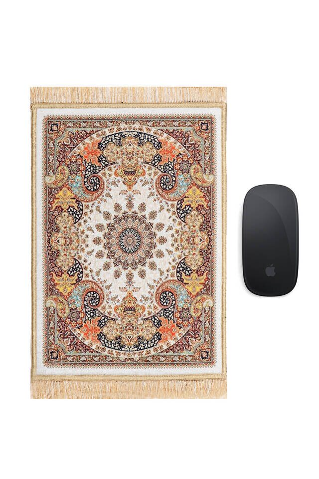 Brown Decorative Small Carpet Mousepad - 1