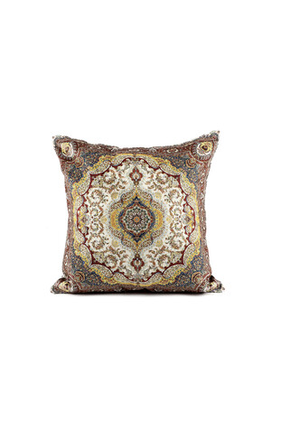 Brown Velvet Throw Pillow - Thumbnail