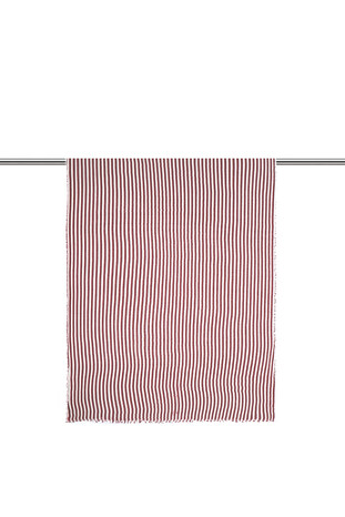 Burgundy Stripe Wrap Scarf - Thumbnail