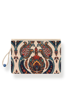 Candlestick Tulip Pattern Tapestry Wallet - Thumbnail