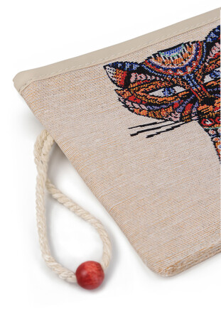 Cat Pattern Tapestry Wallet - Thumbnail