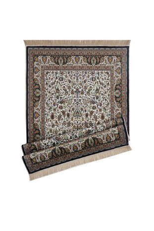 Claret Red Bamboo Carpet Prayer Rug - Thumbnail