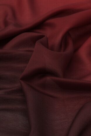 Claret Red Black Gradient Soft Square Scarf - Thumbnail