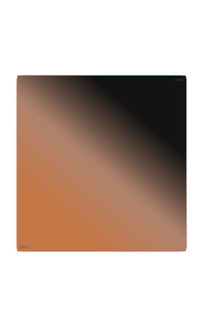 Copper Black Gradient Sura Silk Square Scarf - Thumbnail