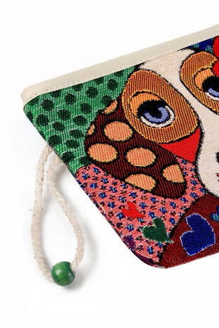 Dog Pattern Tapestry Wallet - Thumbnail