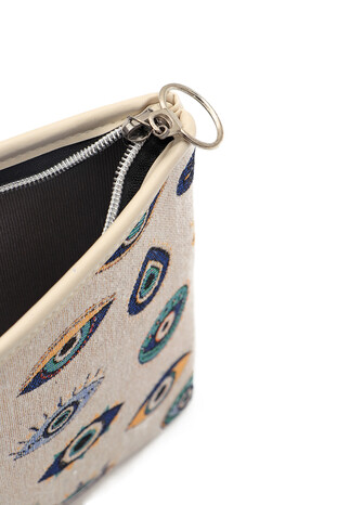 Eye Pattern Tapestry Hand Bag - Thumbnail