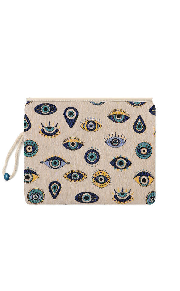 Eye Pattern Tapestry Hand Bag 