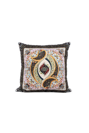 Gold Velvet Throw Pillow - Thumbnail