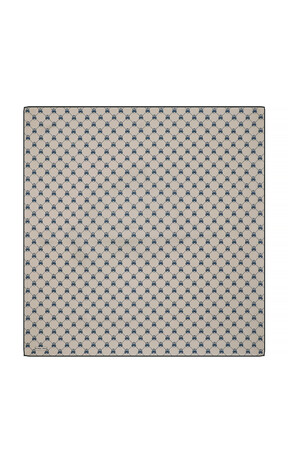 Gray Butterfly Monogram Twill Silk Square Scarf - Thumbnail