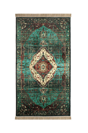 Green Bamboo Carpet Prayer Rug - Thumbnail