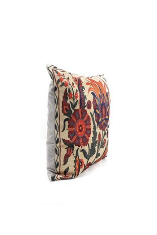 Green Velvet Throw Pillow - Thumbnail