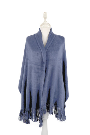 Indigo Angora Shawl - Thumbnail