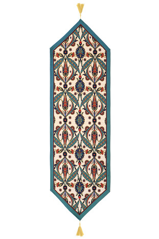 Large Tulip Pattern Tapestry Runner - Thumbnail