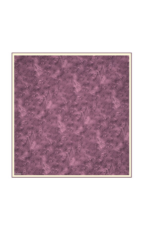 Light Plum Brush Silk Square Scarf - Thumbnail