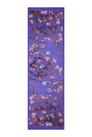 Lilac Almond Blossom Silky Foulard - Thumbnail