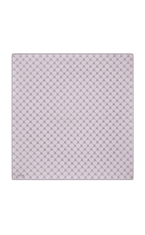 Lilac Butterfly Monogram Twill Silk Square Scarf - Thumbnail