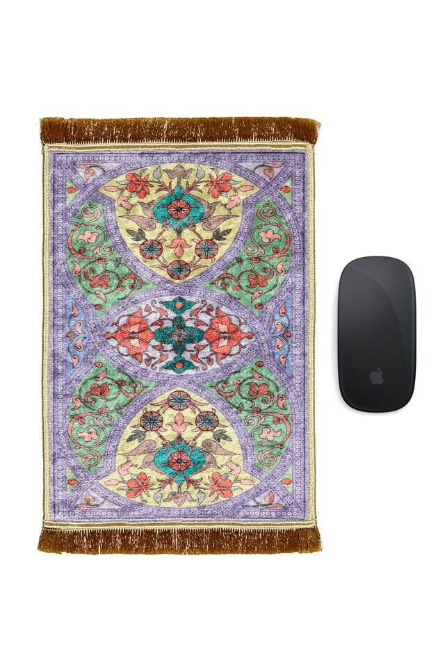 Lilac Decorative Small Carpet Mousepad 