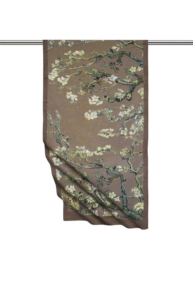 Mink Almond Blossom Silky Foulard 