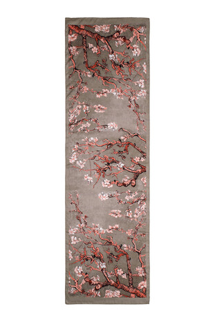 Mink Almond Blossom Silky Foulard - Thumbnail