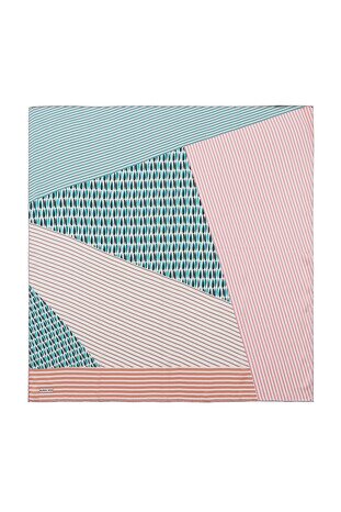 Mint Damla Sura Silk Square Scarf - Thumbnail