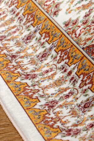 Mustard Bamboo Carpet Prayer Rug - Thumbnail