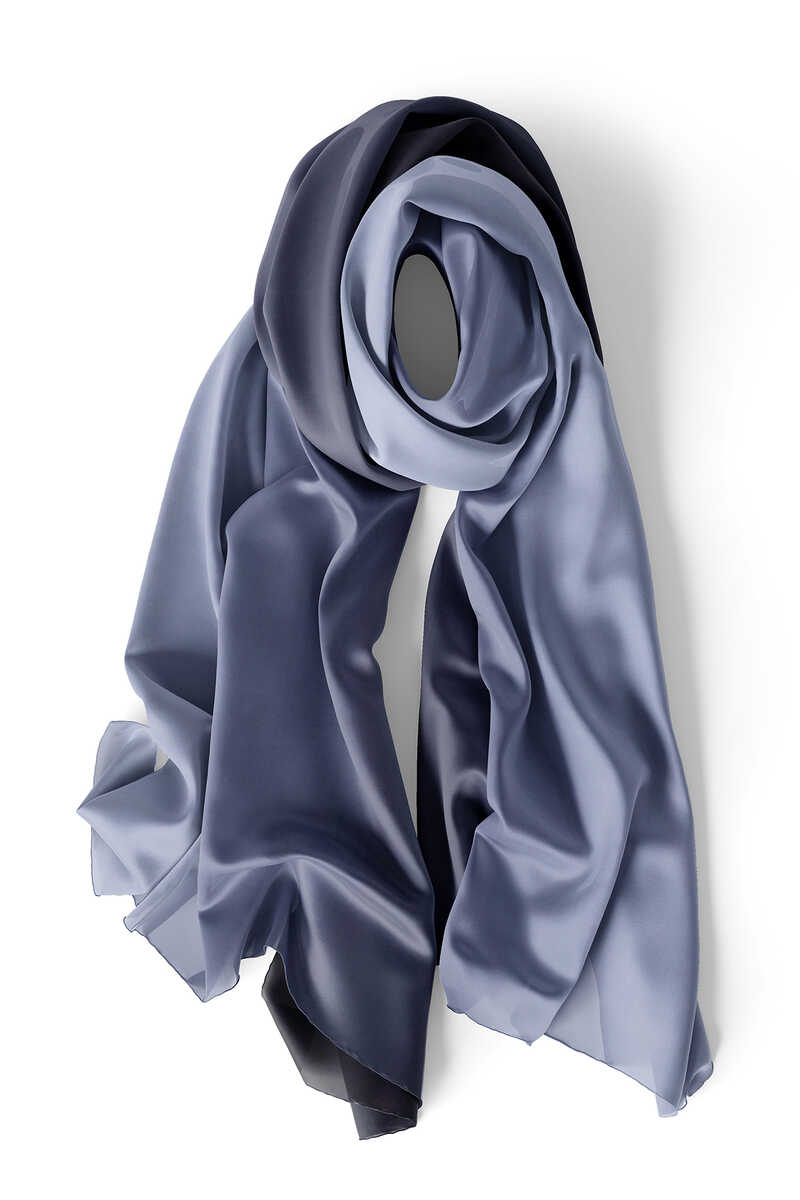 Navy blue on sale silk scarf