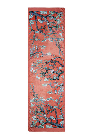 Pomegranate Almond Blossom Silky Foulard - Thumbnail