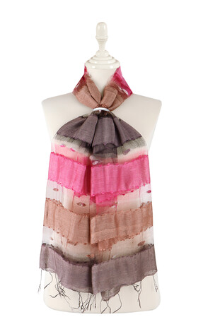 Powder Pink Gradient Cocoon Foulard - Thumbnail