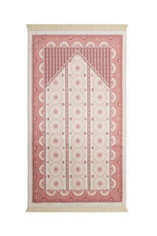 Powder Velvet Carpet Prayer Rug - Thumbnail