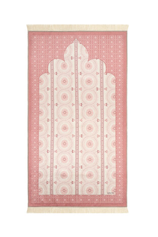 Powder Velvet Carpet Prayer Rug - Thumbnail