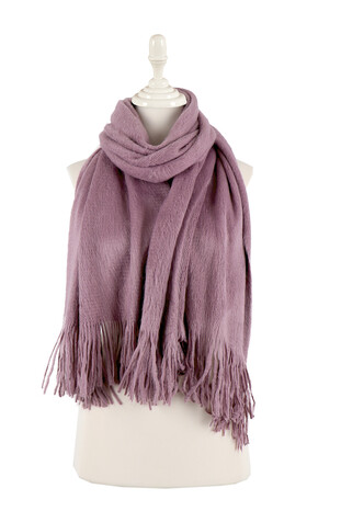 Purple Angora Shawl - Thumbnail