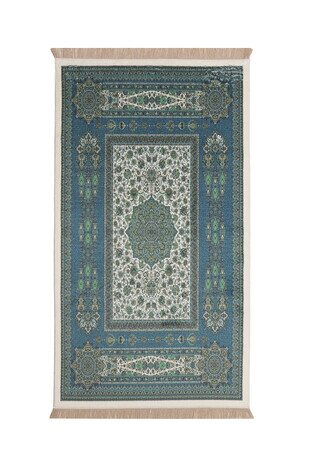 Purple Bamboo Carpet Prayer Rug - Thumbnail