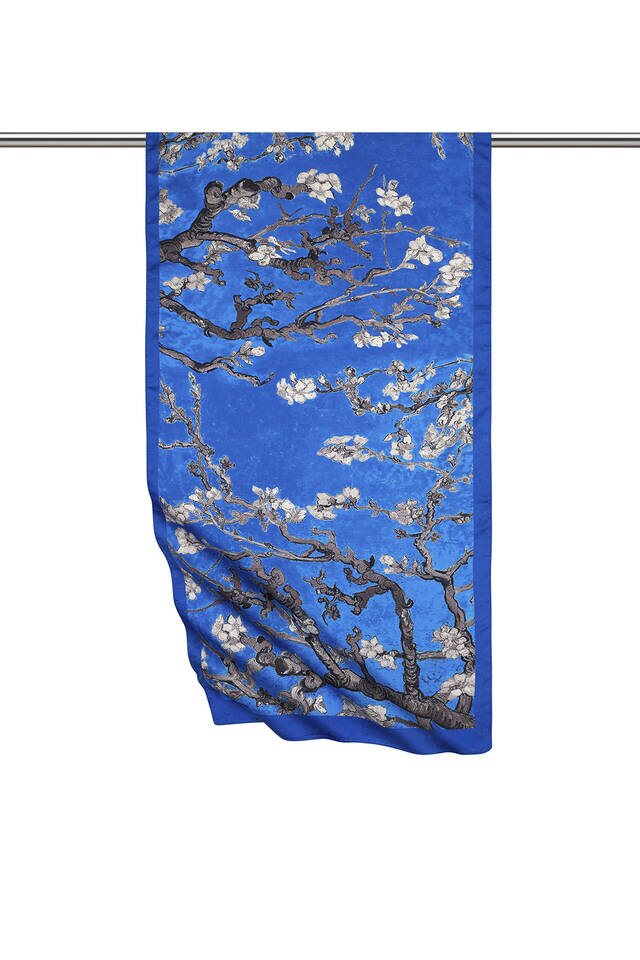 Saks Almond Blossom Silky Foulard 