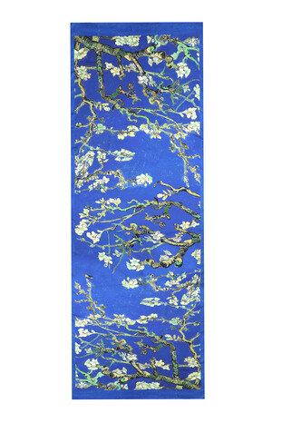 Saks Almond Blossom Silky Scarf - Thumbnail