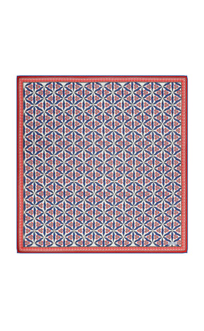 Saks Çintemani Pattern Soft Square Scarf - Thumbnail