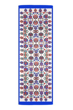 Saks Iznik Pattern Silk Foulard - Thumbnail