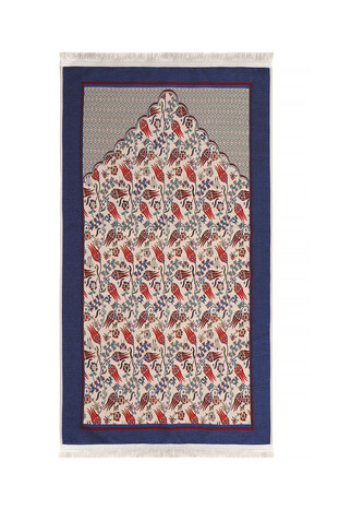 Saks Tulip Pattern Tapestry Prayer Rug - Thumbnail